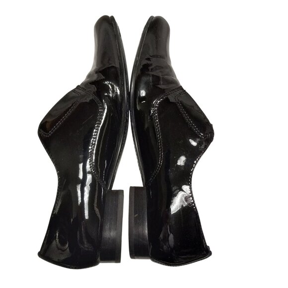 Sam Edelman Size 8 M Womens Kennedy Black Patent Leather Studded Slip On Loafers - Picture 3 of 13